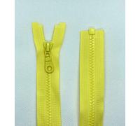 Li YKK Cremallera de plástico, dientes n.º 5, tamaño medio divisible, 504 amarillo sol, 52 cm