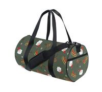 LI ZHI XIN Bolsa de deporte unisex para hombre y mujer, diseño de Papá Noel, alce, ciervo, multicolor, talla única, Bolsa deportiva