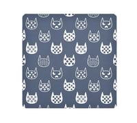 LI ZHI XIN Paño autoadhesivo mágico para lente de cámara, paño de maquillaje, 35 x 35 cm, 45 x 45 cm, 55 x 55 cm, gato, estrella, luna, flor, nieve, multicolor, 55 X 55cm (21.7 X 21.7 in), Fundas para