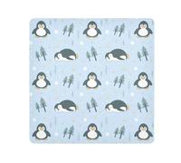 LI ZHI XIN Paño autoadhesivo mágico para lente de cámara, paño de maquillaje, 35 x 35 cm, 45 x 45 cm, 55 x 55 cm, diseño de pingüino, copo de nieve, árbol y estrellas, multicolor, 55 X 55cm (21.7 X