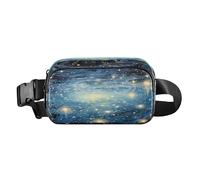 LI ZHI XIN Riñonera ligera de moda para hombres y mujeres con cremallera para correr, pasear al perro, viajar, senderismo, escalada, cintura para cielo estrellado, multicolor, 20.5*13.5*6cm（8*5.3