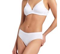 Liabel - Calzoncillos de algodón para mujer (paquete de 3 y 6) bragas mujer elástico confort desnudo o negro o blanco anti irritaciones algodón en la piel JM20, Blanco (Pack De 6), M