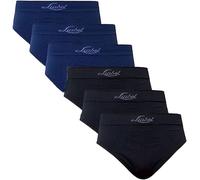 Liabel Calzoncillos tipo bóxer para hombre, de Seamless, paquete de 6 unidades, edición limitada, Slip Azul Y Negro 6pcs, XL
