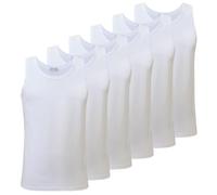 Liabel Camiseta de Tirantes Hombre Algodón Art. 4428 Pack de 6 Blanco M