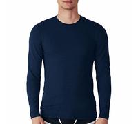 Liabel - Camiseta Interior térmica Manga Larga Termal Algodón Invierno - Camiseta térmica para Hombre (2 Azul, XXL)