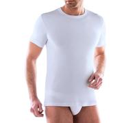 Liabel - Camiseta térmica para hombre, 100 % algodón cálido, Interlock, nueva camiseta térmica para hombre, de Thermocotton, suave y vaporosa, camiseta interior de algodón blanco o negro S-XXL, Blanco