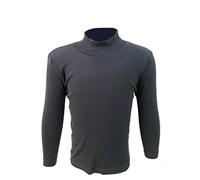 Liabel Cuello alto/Niños/Niños Manga Larga Algodón Cálido, azul, 13 años