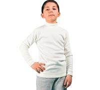 Liabel - Juego de 2 piezas de algodón cálido para niña/niño, suave camiseta de cuello alto para niño, envolvente, lupetto chico 3-10 años, práctico y elegante, Modelo 2, 3 años