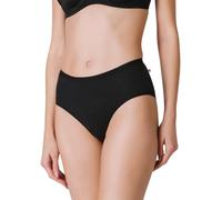 Liabel - Pack de 3 bragas de mujer de algodón cintura alta Maxi - Slip mujer algodón colores negro o blanco o nudo - bragas de mujer - JM25, Negro , M