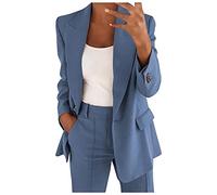 Liaddkv Blazer para Mujer Talla Grande Elegante Deportiva de Verano Chaqueta Entallada de Traje Gran Tamaño para Primavera Fina