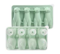 Liakyunf bandeja de hielo, molde para hacer hielo con forma de alpaca, molde de silicona de 4 cavidades, utensilio de cocina para whisky, cócteles, café, hogar, camping, fiesta