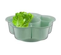 Liakyunf Bandeja dividida para servir | de drenaje | Cesta de drenaje para verduras | para de frutas, olla caliente, aperitivos, postres, fiestas, comedor, catering, cocina,