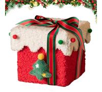 Liakyunf Cajas de regalo de Navidad, recipiente vacío endurecido, cajas de golosinas de Navidad, para tarjetas de chocolate y pan de jengibre, familiares, amigos, decoración del hogar, fiesta