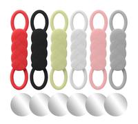 Liakyunf Cucharas Medidoras Magnéticas - 6 Piezas de Silicona Flexible Antideslizante Segura - Cucharas Magnéticas Sostén de Fórmula | para Cocina Hogar Camping Viajes Viajes Nocturnos Alimentación