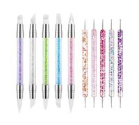 Liakyunf Herramientas De Escultura Para Uñas | Instrumento de Gel con Punta Doble para Uñas,Pluma Multifuncional Para Tallar Para Viajes Hogar Interiores Viaje De Negocios