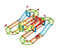 Liakyunf Pista De Coches De Carreras - Juguete De Rampa Y Set De Juego para Actividades De Interior - Juguete De Pista De Carreras - para Bebés A Partir De 3 Años, Niños Y Niñas, Juego De Navidad