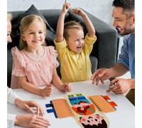 Liakyunf Tablero de Botones, Juguetes de Habilidades Básicas, Juguete Educativo de Madera para Niños 3+ Años para Colegio Guardería Viajes Coche y Casa