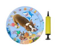 Liakyunf Tapete sensorial de agua para gatos, tapete de juguete lleno de agua, con inflador, almohadilla inflable de PVC grueso, a prueba de fugas, refrigeración para mascotas, perros, animales