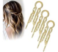Lialysoff Hair Pin,2025 New Lialys Hair Pin, Retro U Shaped Lialys Hair Pin, Hair Styling Accessories,Comfortable All-Day Hold,Suitable for All Women's Hair Styles (E)