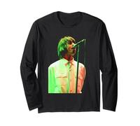 Liam Gallagher Oasis Cantante En Vivo En Knebworth 1996 Manga Larga