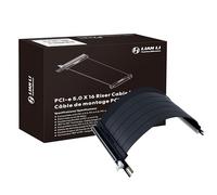 Lian Li Cable elevador PCIe 5.0 x16, extensión de GPU de 200 mm, negro | El elevador PCIe 5.0 x16 ofrece hasta 32 Gbps, soporta GPU RTX 50/40 y Radeon RX 9000/7000, y es compatible con versiones