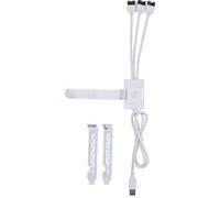 Lian Li Conector USB 2.0 Macho A 3 Hembra Blanco