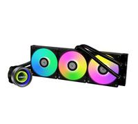 Lian Li GA2T36B Galahad II Trinity 360 AIO - Enfriador líquido de CPU de 360 mm - Ventiladores de radiador con cadena ARGB - Intel® LGA 1700, 1200, 115X, enchufes AMD® AM5/AM4 - Negro