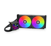 Lian-Li Galahad II - Enfriador líquido para CPU LCD, negro, 280 mm, ventilador ARGB