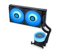 Lian Li Ga Ii Lite Refrigeración Líquida CPU, Negro | Refrigeración líquida CPU AIO 240mm, ARGB direccionable, bomba silenciosa, compatible Intel LGA1700 y AMD AM5