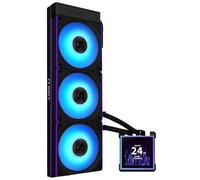 Lian Li HydroShift II LCD-S 360 Refrigeración Líquida CPU ARGB, Negro | Refrigeración líquida CPU AIO 360mm con pantalla LCD personalizable, bomba silenciosa, compatible LGA1700 y AM5