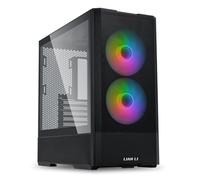 Lian Li LANCOOL 207 Caja PC ATX Compacta Mesh Cristal Templado, Negro | Caja PC compacta M-ATX con soporte ATX, panel mesh, 2 ventiladores ARGB frontales, 2 PWM, cristal templado y USB-C