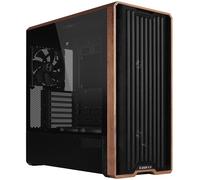 Lian Li LANCOOL 217 Caja PC ATX Cristal Templado Madera Nogal, Negro | Caja PC ATX Torre Media con acentos de madera de nogal auténtica, panel de cristal templado, 5 ventiladores PWM incluidos