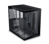 Lian LI O11D Mini V2 - Carcasa compacta ATX para computadora con Flujo de Aire de Media Torre, Vista panorámica, Flujo de Aire Totalmente ventilado, E/S Ajustable, sin pilares, gestión de Cables