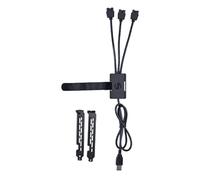 CABLE LIANLI USB A A 3 USB 9 PIN MB BLACK