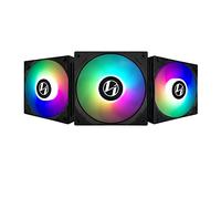 VENTILADOR 120X120 LIAN LI ST120 NEGRO PACK 3 UDS