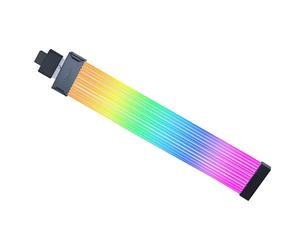 Lian Li Strimer Wireless - Cable de extensión de alimentación RGB direccionable de 16 Pines con Control inalámbrico - 12 Tiras LED - Controlador inalámbrico no Incluido; se Requiere un Controlador