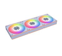 Lian Li UNI CL120 ARGB Ventiladores PWM de 120 mm - Paquete triple (hoja inversa) - Señal inalámbrica de 2,4 GHz, RGB y control de ventilador en cadena de PC. Cadena Daisy - Controlador incluido y