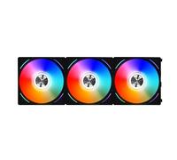Lian-Li UNI Fan AL120 RGB PWM - Ventilador (3 unidades, incluye controlador, 120 mm), color negro
