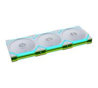 Lian Li UNI Fan SL FLEX Wireless Reverse Blade 120 mm PWM - Ventilador (3 | Color blanco, paquete de 3, controlador de hoja inversa, receptor FLEX, ARGB, espejo infinito, hasta 110,5 m³/h de flujo de