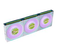 Lian Li UNI Fan SL-INF Flex LCD 120 hoja inversa Blanco (3 piezas)