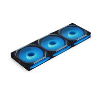 Lian Li UNI FAN SL Infinity 120mm Ventiladores ARGB, Pack de 3, Negro | Controlador incluido, 40 LED por unidad, hasta 2100 rpm, 61,3 CFM, conexión en cadena, software L-Connect 3