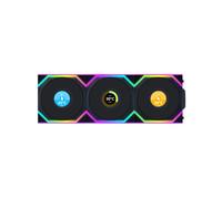 VENTILADOR 120X120 LIAN LI UNIFAN SL WIRELESS LCD BK RV
