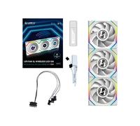 Lian Li UNI Fan SL - Ventilador inalámbrico LCD (ARGB, PWM, 3 unidades, incluye controlador, 120 mm), color blanco