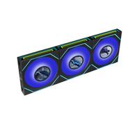 Lian Li UNI FAN SL120 LCD Infinity FLEX Wireless Reverse Blade Black (Pack 3) - Ventilador