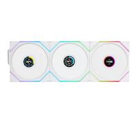 Lian Li UNI FAN TL Ventilador Inalámbrico de PC LCD 120 mm RGB - Juego de 3 Ventiladores para PC para Gaming Blanco | Ventilador PWM 26 ARGB de LED, Hasta 1900 RPM, Sistema de Conector, Alto