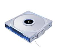 Lian Li UNI Fan TL LCD inalámbrico 140-paquete individual-2,4 GHz señal inalámbrica ventilador ARGB 140 mm Cadena infinita espejo margarita -Control de efecto de iluminación personalizable no incluido