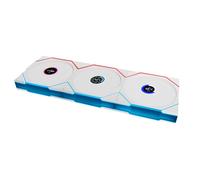 Lian li uni fan tl lcd wireless 120mm aspas invertidas, pack 3, blanco