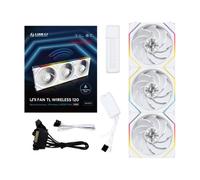 Lian Li UNI Fan TL Wireless 120 aRGB Blanco (Pack de 3) - Ventilador inalámbrico inverso 120mm