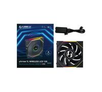 Lian Li UNI Fan TL - Ventilador inalámbrico para PC LCD (120 mm, RGB, para videojuegos, ventilador PWM, 26 ledes ARGB, hasta 1900 rpm, sistema de conexión, alto flujo de aire, baja vibración,