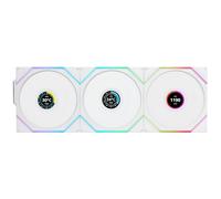 Lian Li UNI FAN TL120 Wireless LCD RGB Pack Triple Ventilador Suplementario 120mm Blanco